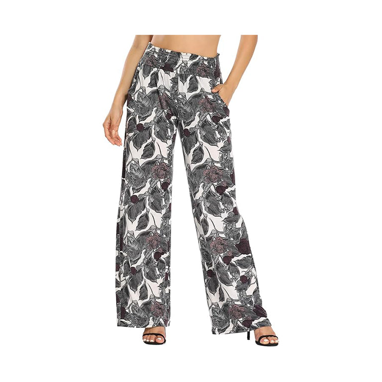 omen's Boho Palazzo Pants Wide Leg Lounge Pants