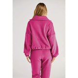 Womens 2 Piece Outfits Long Sleeve Sweatsuits Sets Half Zip Sweatshirts with Joggers Sweatpants