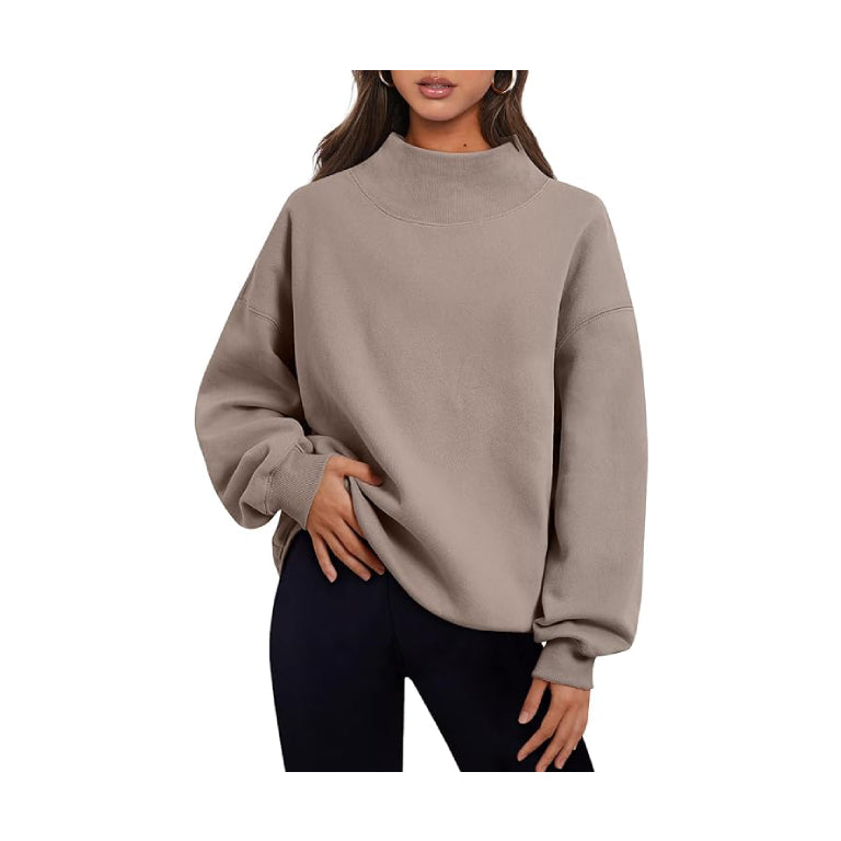 Womens Oversized Sweatshirts Turtleneck Pullover Long Sleeve Hoodies Tops Fall Outfits 2024 Clothes