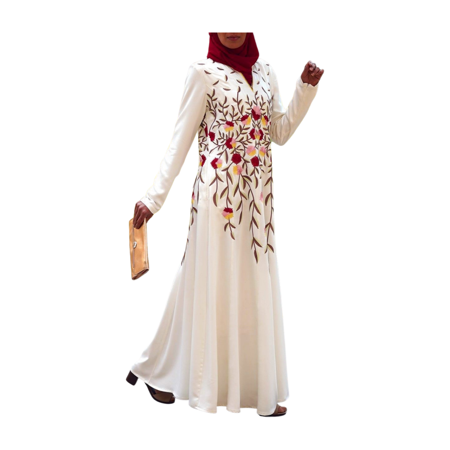 Body Embroidery Abaya Gown