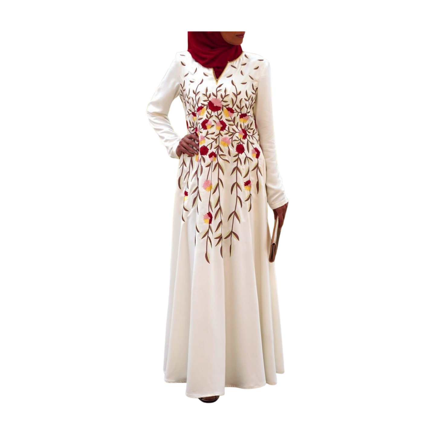 Body Embroidery Abaya Gown